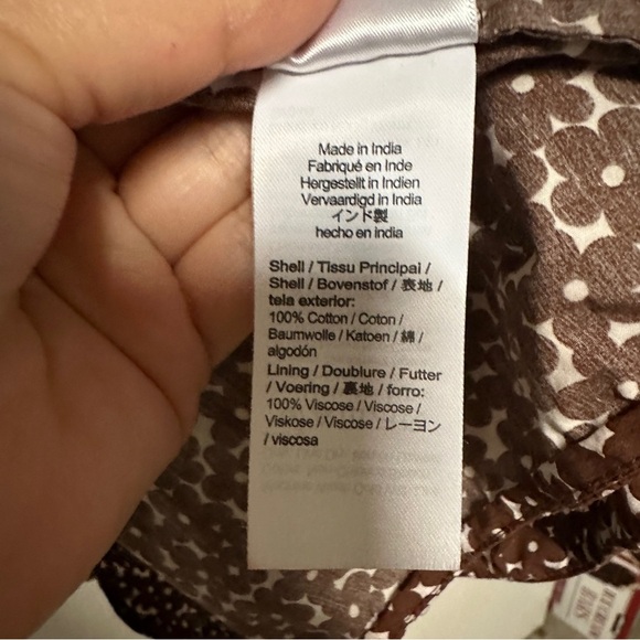 J. Crew floral puff sleeve drop-waist poplin dress Size 6 - Picture 10 of 11